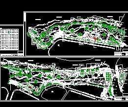 濱江公園二期綠化設(shè)計施工圖免費下載 - 園林綠化及施工