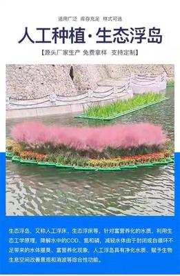 廠家定制 PE生態(tài)浮床浮島 水上種植浮床 水上生物生態(tài)浮床 水生植物種植浮床 榮文