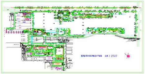 某大型工廠綠化種植設(shè)計(jì)平面施工圖