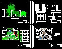 某別墅庭院綠化全套設(shè)計(jì)圖紙免費(fèi)下載 園林綠化及施工